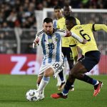 Ecuador cae 1-0 ante Argentina en el arranque de las Eliminatorias