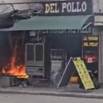 Incendio y explosión en local de venta de productos manabitas en Sauces 2