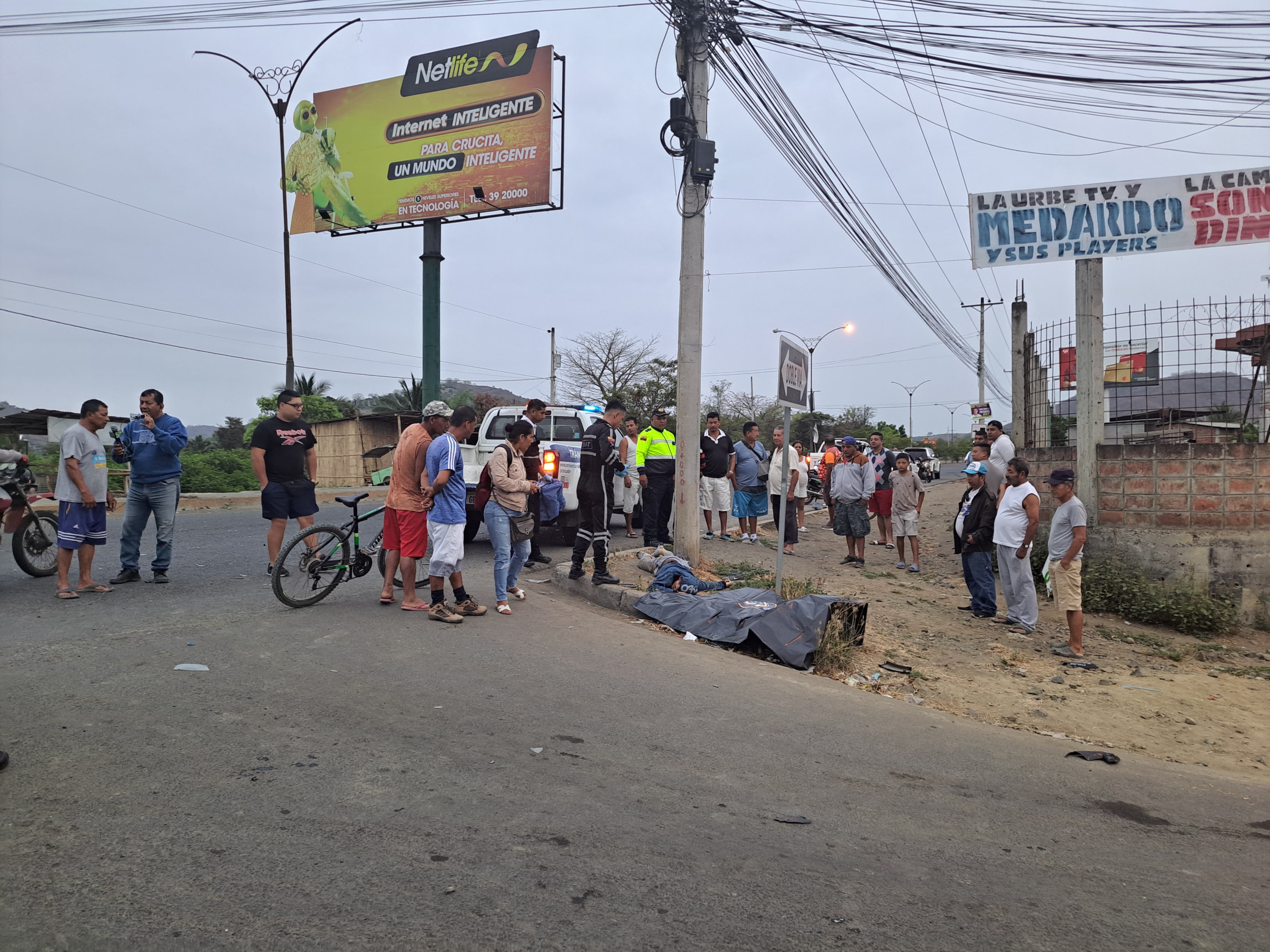 Perdió a su esposo en un accidente de tránsito, en Portoviejo