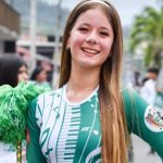 Lady Álvarez, la bastonera manabita más viral de redes sociales