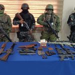 Armas incautadas en Santo Domingo en el 2023