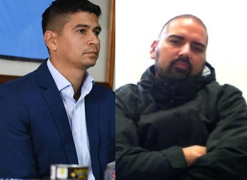 Jaime Estrada excandidato a alcalde de Manta y Leandro Norero