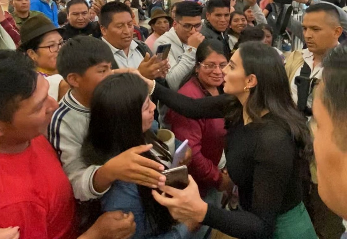 Verónica Abad, vicepresidenta de la República reconoció que siente temor y lo hizo minutos previos de su viaje a Israel.