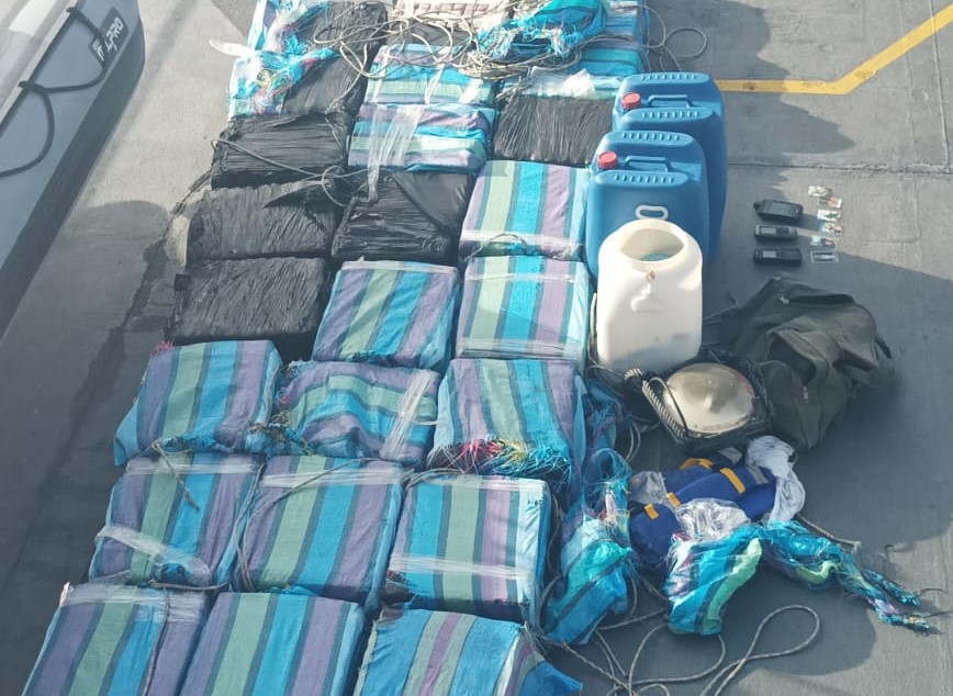 droga incautada en Manta, a 200 millas