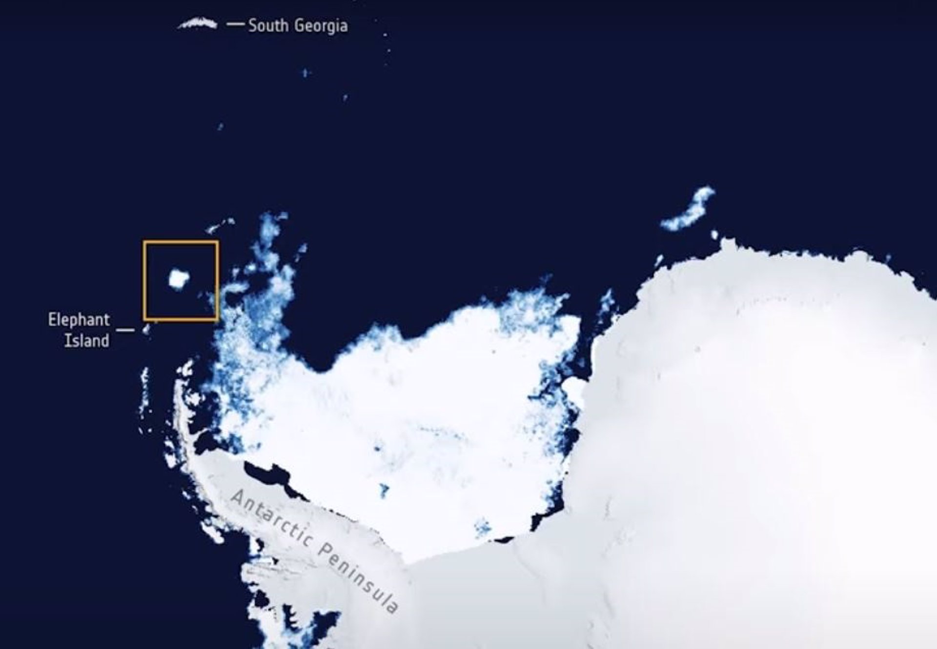 El iceberg más grande del mundo se aleja de las aguas antárticas