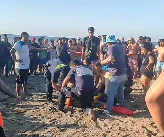 Remolinos en el mar cobraron la vida de un bañista