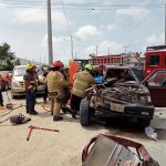 Cinco heridos en accidente de tránsito en la vía Circunvalación