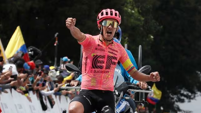 Richard Carapazse impuso en la etapa reina del Tour Colombia