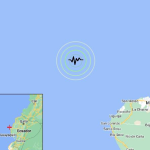 Sismo de magnitud 4.2 se registró anoche frente a las costas de Manta