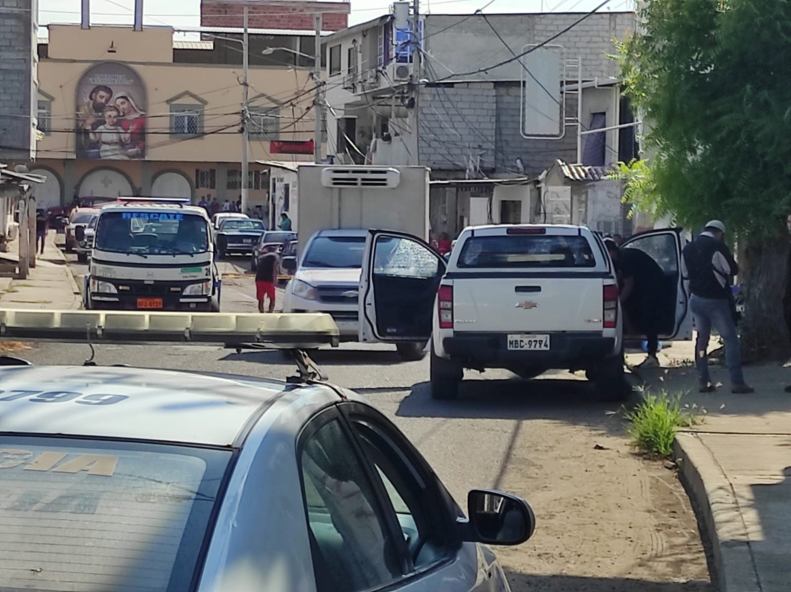 En el barrio Miraflores, de la ciudad de Manta, se registró un ataque armado la tarde de este jueves 4 de abril del 2024.