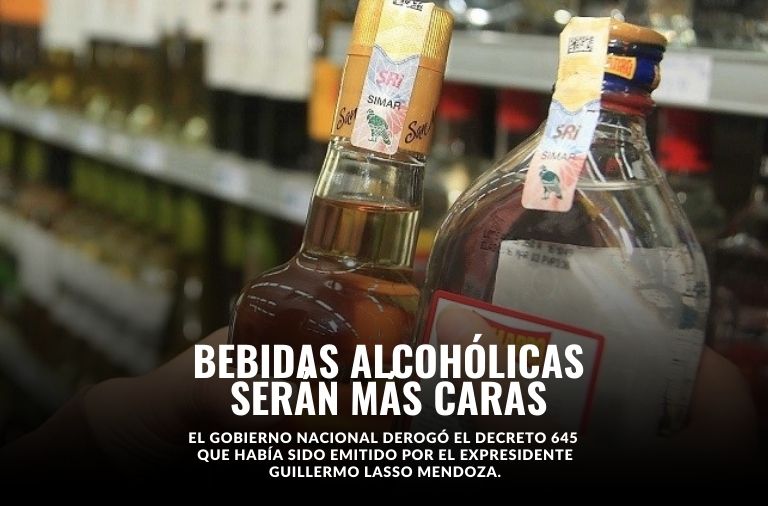 Tras la derogatoria del decreto ejecutivo 645 se prevé un incremento en el precio de las bebidas alcohólicas.