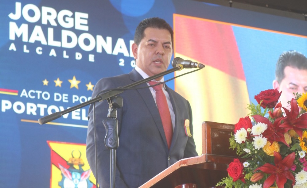 Jorge Maldonado alcalde de Portovelo