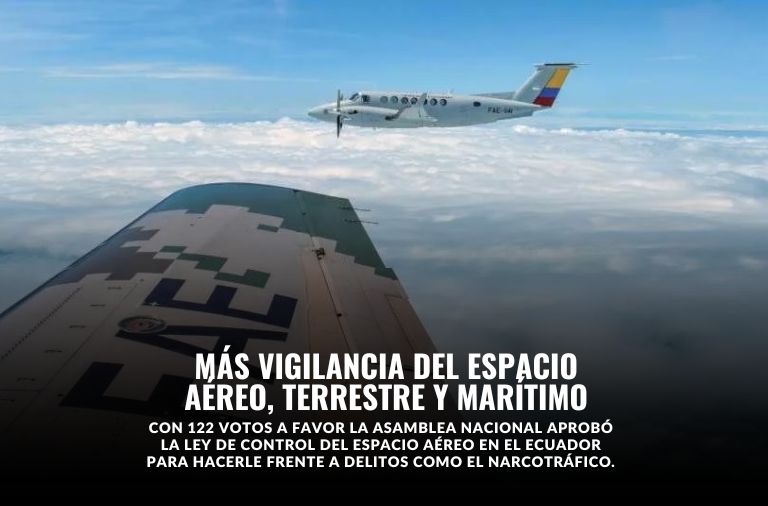 Con el respaldo de 122 votos, el pleno de la Asamblea Nacional aprobó la ley de Control del Espacio Aéreo Nacional.