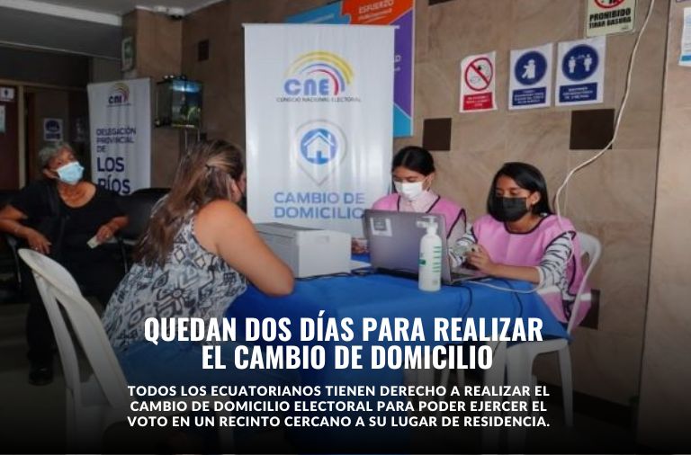 Hasta este sábado 11  de mayo se puede realizar el trámite de cambio de domicilio electoral, con miras a las elecciones de 2025.