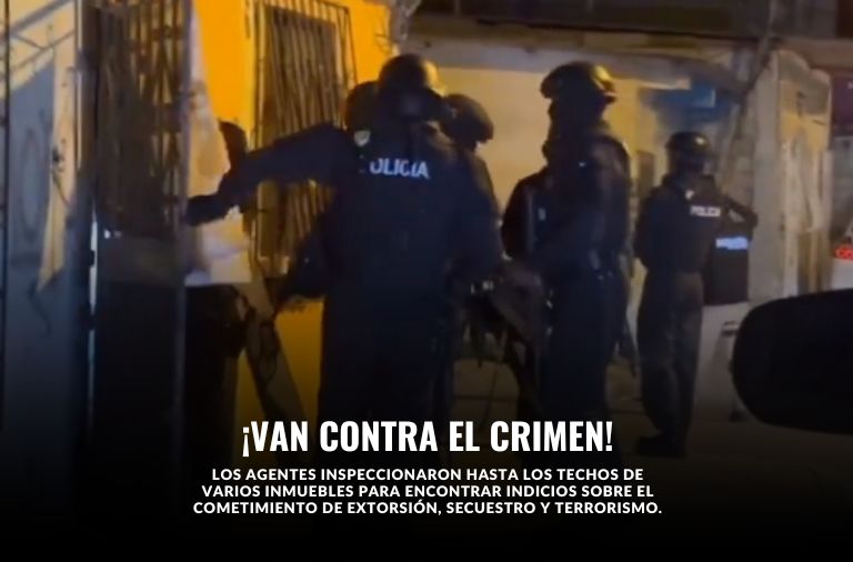 La Policía ejecuta allanamientos en Manabí y otras provincias