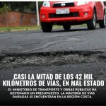 Más de la mitad de las carreteras que componen la red vial estatal del Ecuador se encuentran en mal estado.