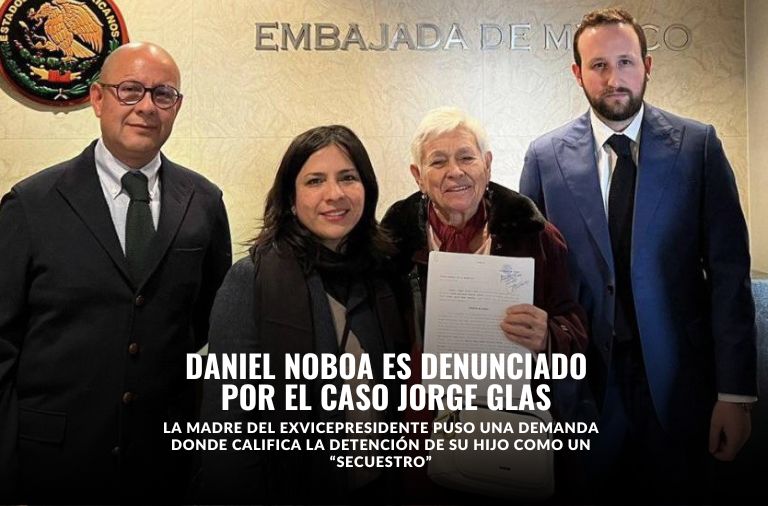 Norma Espinel Aráuz, madre del exvicepresidente Jorge Glas, presentó una demanda en contra del Presidente de la República,  Daniel Noboa, y otros cuatro funcionarios.