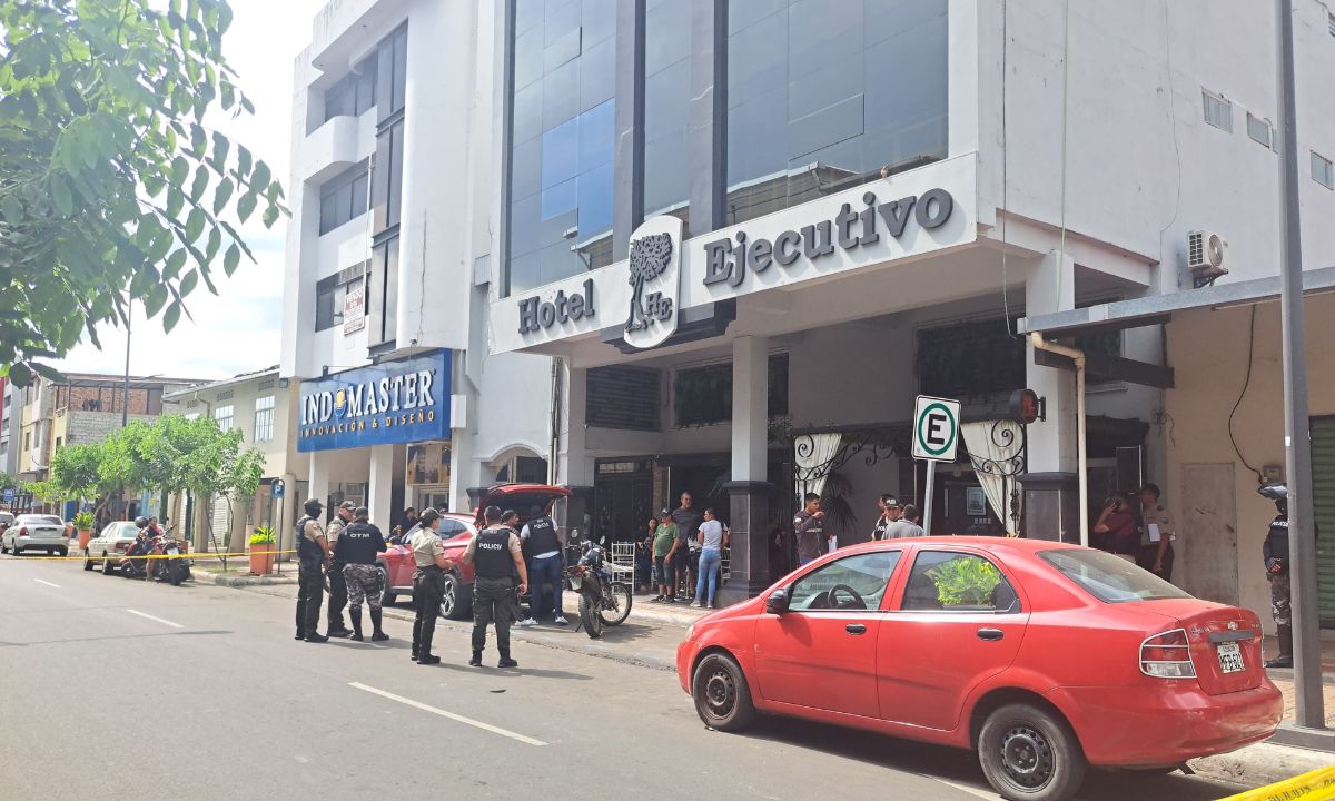 Sicario mató a un hombre dentro del Hotel Ejecutivo de Portoviejo.
