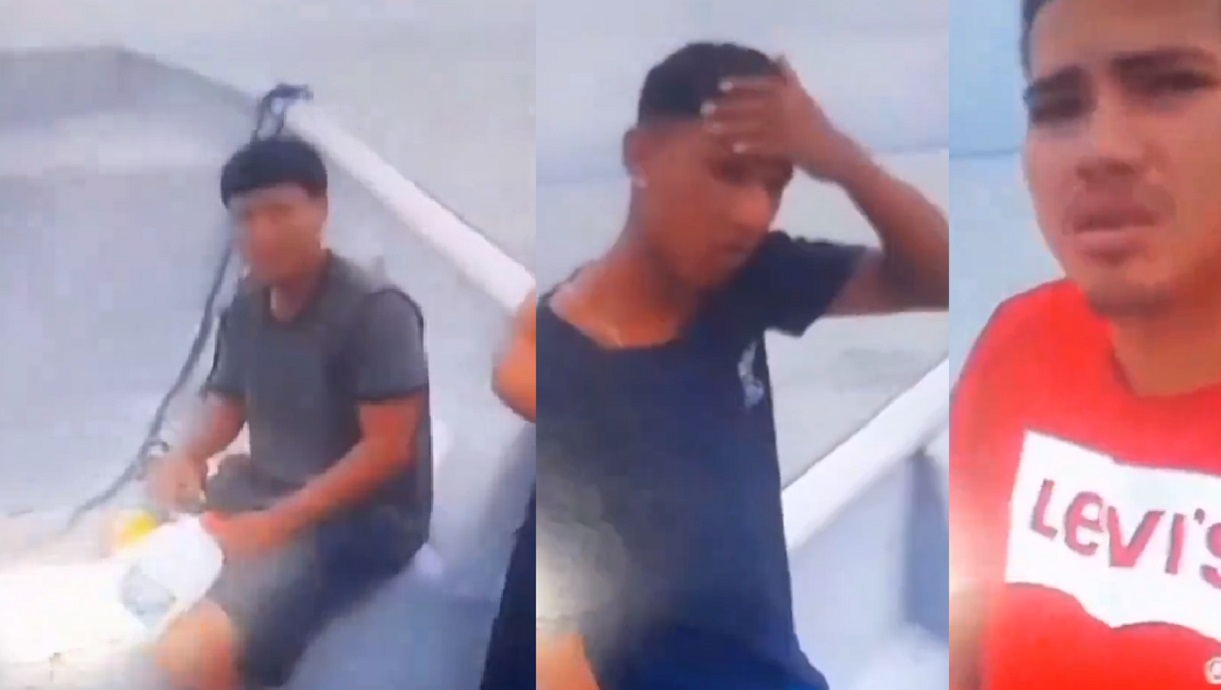 Tres hombres son lanzados al mar en Puerto Bolívar