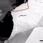 Un iceberg gigante de 380 kilómetros cuadrados se desprendió de la plataforma de hielo Brunt en la Antártida.