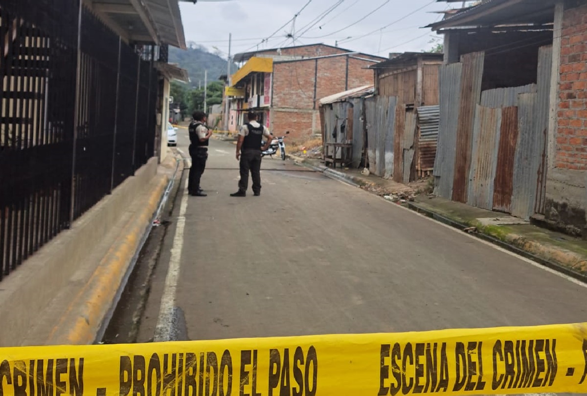 Una mujer herida en Portoviejo