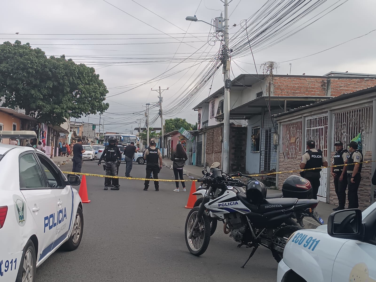 Balacera en la 20 de Mayo, de Manta