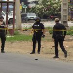 Granada aturdidora abandonada cerca a gasolinera, causó pánico en Portoviejo