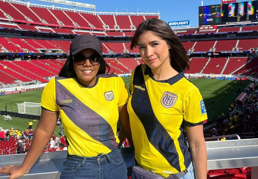 Hellen Quiñónez y Dayana Monroy alentaron a La Tri