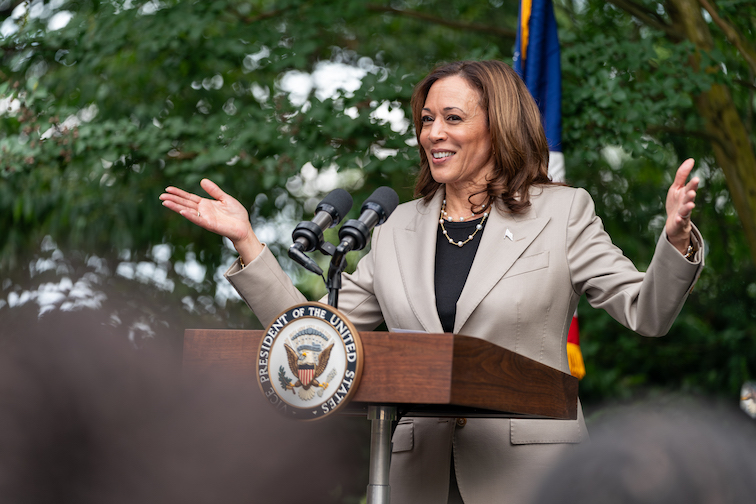 Kamala Harris tuvo primer acto tras oficializar su candidatura a la Casa Blanca