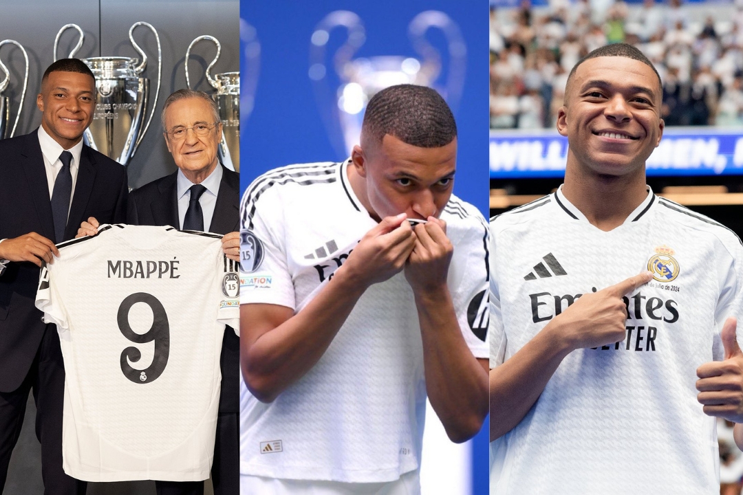 Kylian Mbappé, presentado en Real Madrid ante miles en el Bernabéu