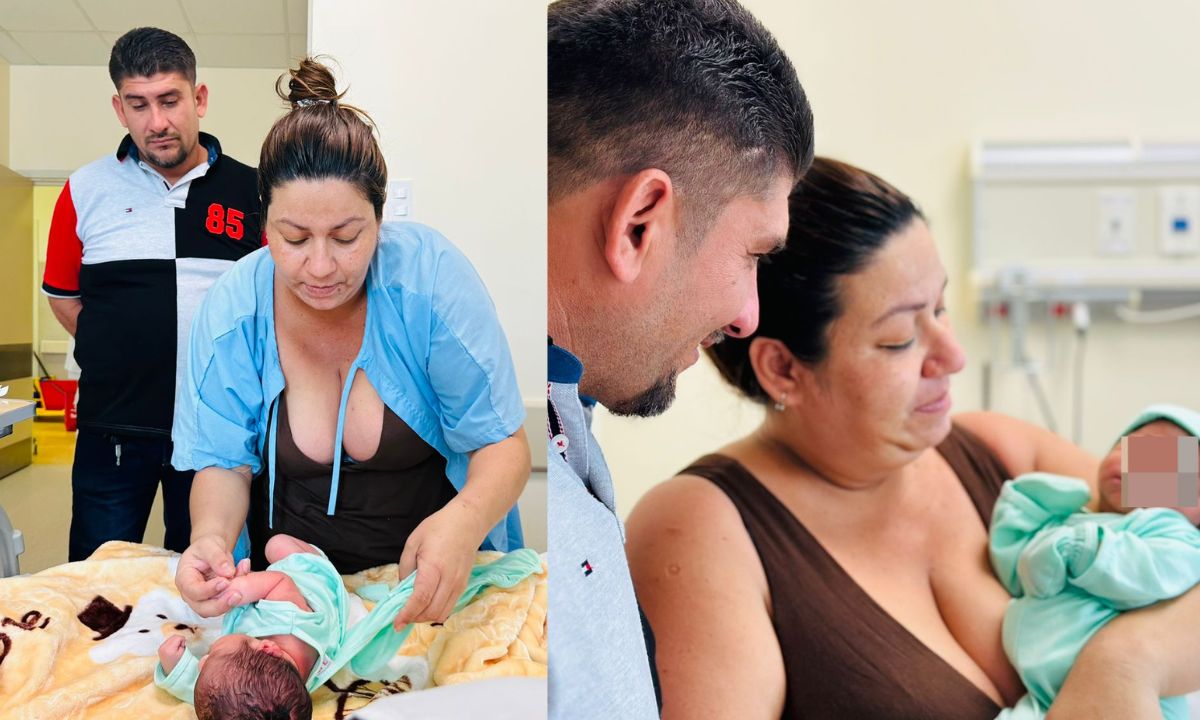 Mujer estaba embaraza de 39 semanas y lo supo al momento del parto.