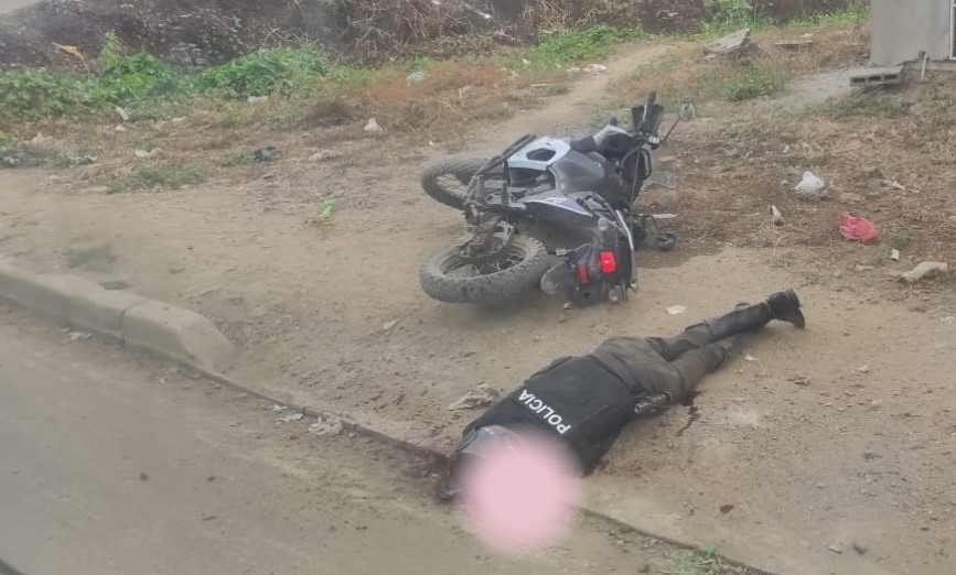 Policía asesinado en Balerio Estacio Guayaquil en una emboscada Nueva Prosperina
