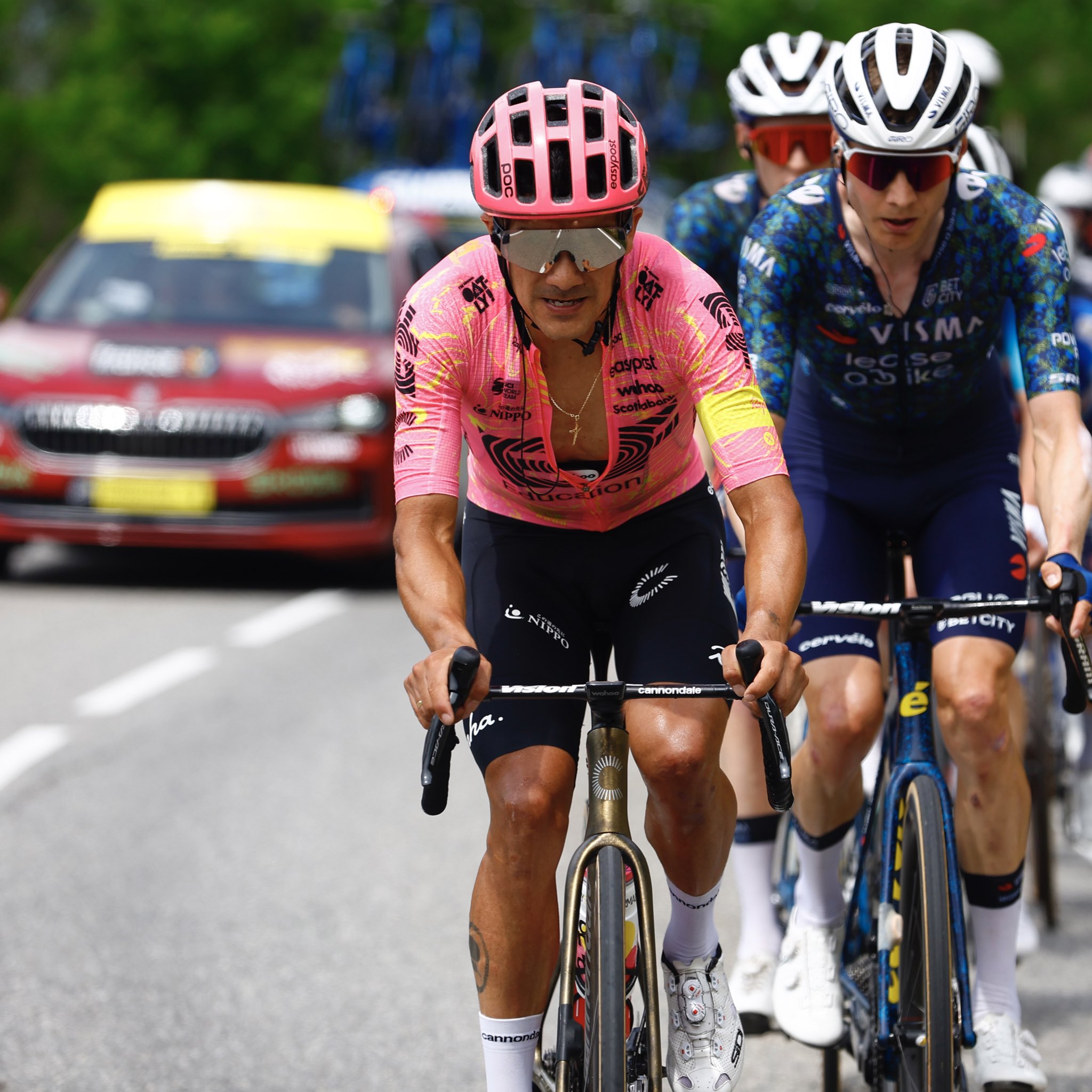 Richard Carapaz, rey de la montaña en el Tour de Francia