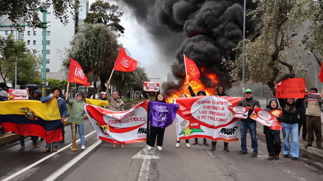 Protestas en varias provincias de Ecuador este 4 de julio