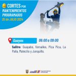 Habrá cortes de luz en seis provincias este 25 de julio