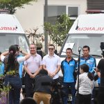 El Presidente Daniel Noboa entrega 49 ambulancias para 16 provincias