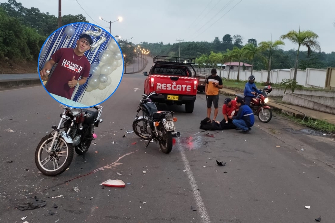 El Carmen hombre muere tras choque de motos