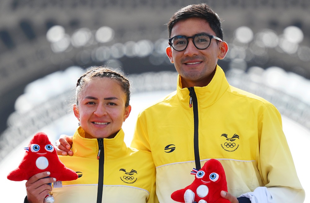 Glenda morejón y daniel pintado plata en marcha paris 2024