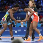 La luchadora Génesis Reasco tuvo que conformarse con un diploma en los Juegos Olímpicos de París 2024.
