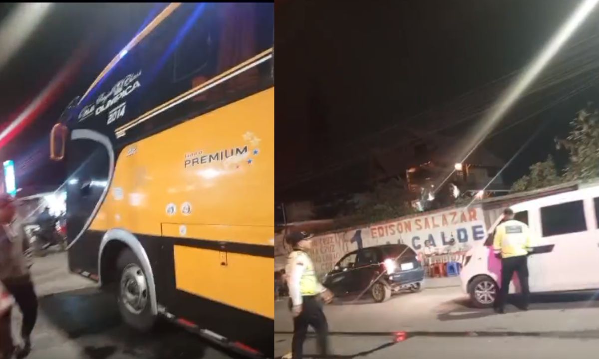 La Policía investiga atentado a bus que transportaba a trabajadores españoles.