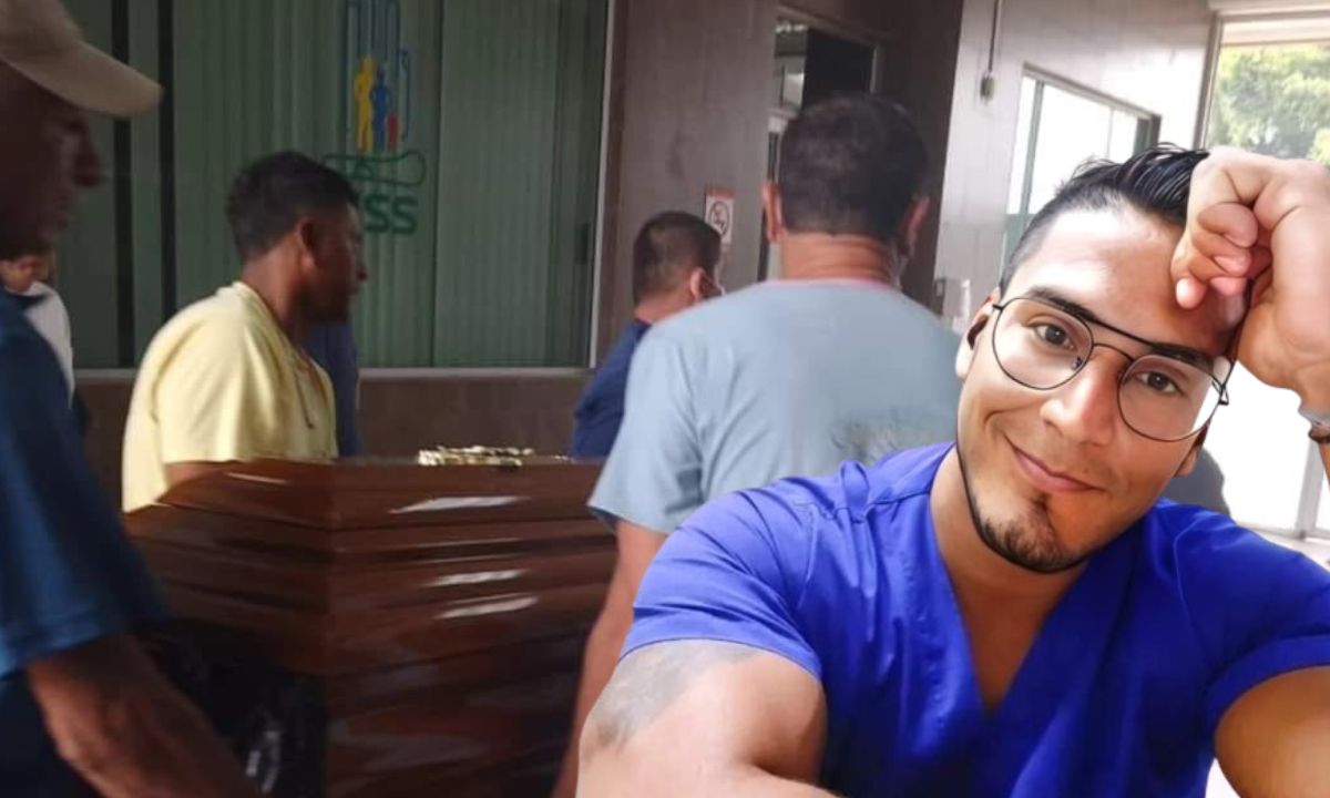 Matthew Molina, médico, asesinado en Babahoyo, es despedido por familiares y amigos.