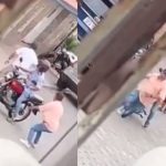 Víctima de asalto le quita la pistola a un delincuente.