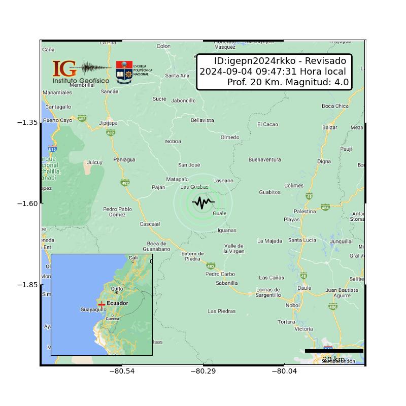 Temblor en Paján, a pocas horas de otro sismo en Jipijapa