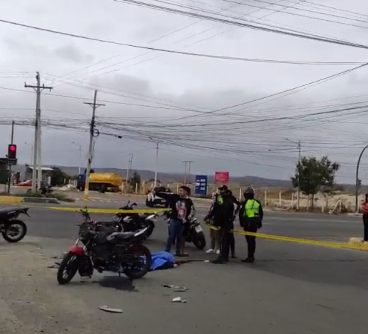 atropellado en la vía Barbasquillo
