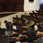 Mónica Palencia acude a la Asamblea Nacional para su juicio político
