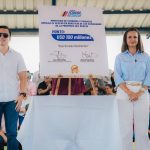 Entre halagos políticos entre el Presidente Daniel Noboa y la prefecta del Guayas Marcela Aguiñaga, se realizó en evento.