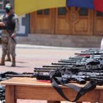 Un cargamento de armas de grueso calibre incautado en las Islas Galápagos pasará a manos del Bloque de Seguridad.