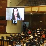 Verónica Abad, vicepresidenta de Ecuador, comparece en la Asamblea