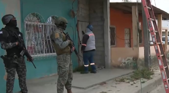 Durán casas destruidas bloque de seguridad