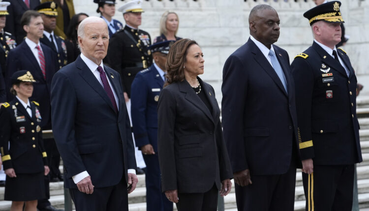 Kamala Harris reaparece tras su derrota en homenaje a veteranos